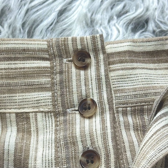 Bar III Striped Beachy Button-Front Midi Skirt, 10 - Picture 4 of 9